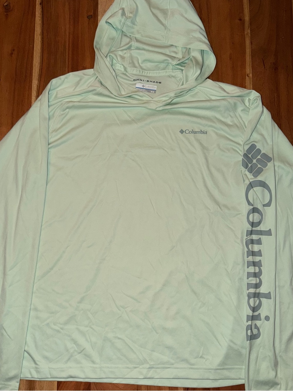Columbia Men’s Omni-Shade Hooded Long-Sleeve - Light Mint. #010